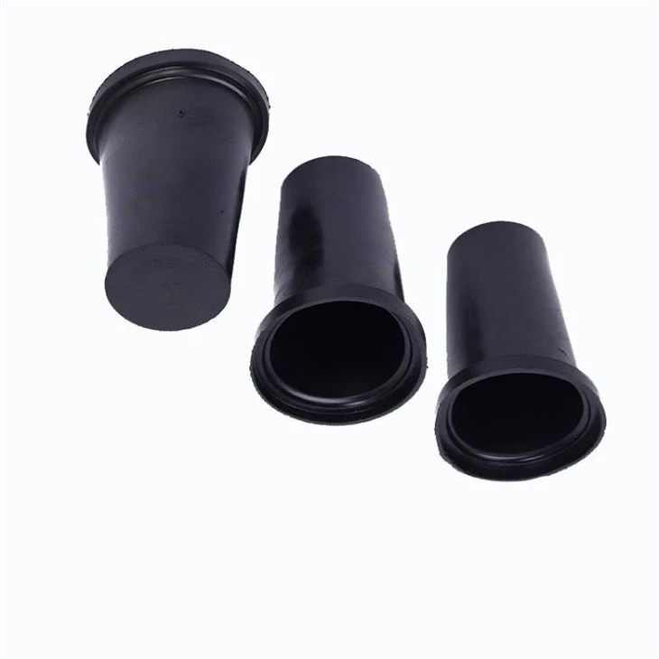 black rubber plug